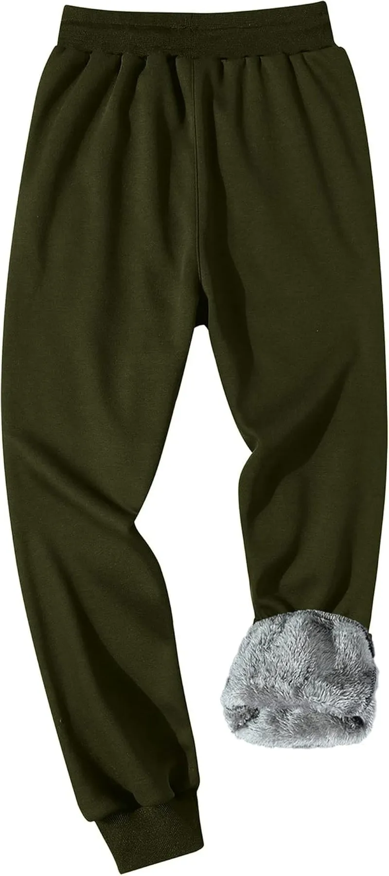 Men's Winter Fleece Joggers Sherpa Lined