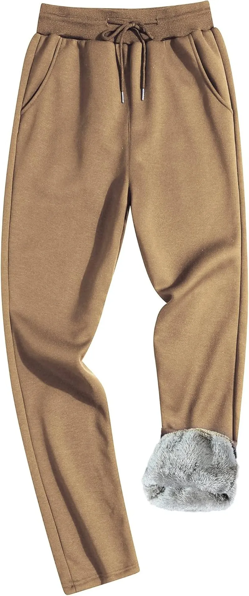 Men's Winter Fleece Joggers Sherpa Lined