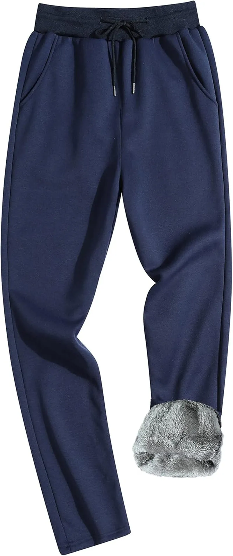 Men's Winter Fleece Joggers Sherpa Lined