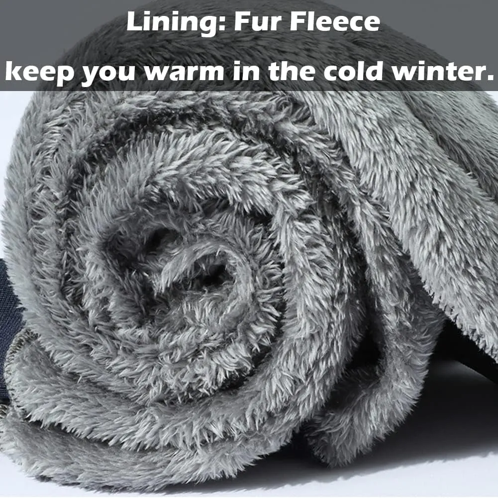 Men's Winter Fleece Joggers Sherpa Lined