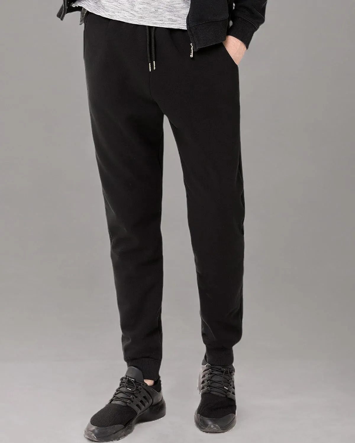 Men's Winter Fleece Joggers Sherpa Lined