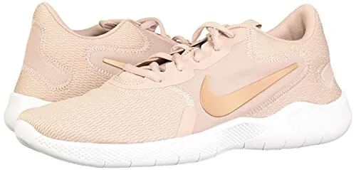 Nike Women's Flex Experience Run 9 Stone Mauve/Platinum Tint/Metallic Red Bronze Shoes-7 UK (9 US) (CD0227)