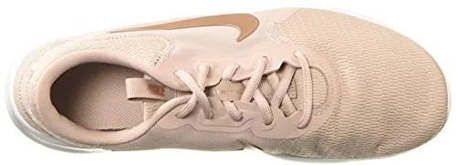 Nike Women's Flex Experience Run 9 Stone Mauve/Platinum Tint/Metallic Red Bronze Shoes-7 UK (9 US) (CD0227)