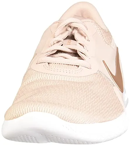 Nike Women's Flex Experience Run 9 Stone Mauve/Platinum Tint/Metallic Red Bronze Shoes-7 UK (9 US) (CD0227)