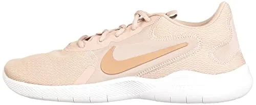Nike Women's Flex Experience Run 9 Stone Mauve/Platinum Tint/Metallic Red Bronze Shoes-7 UK (9 US) (CD0227)