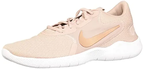 Nike Women's Flex Experience Run 9 Stone Mauve/Platinum Tint/Metallic Red Bronze Shoes-7 UK (9 US) (CD0227)