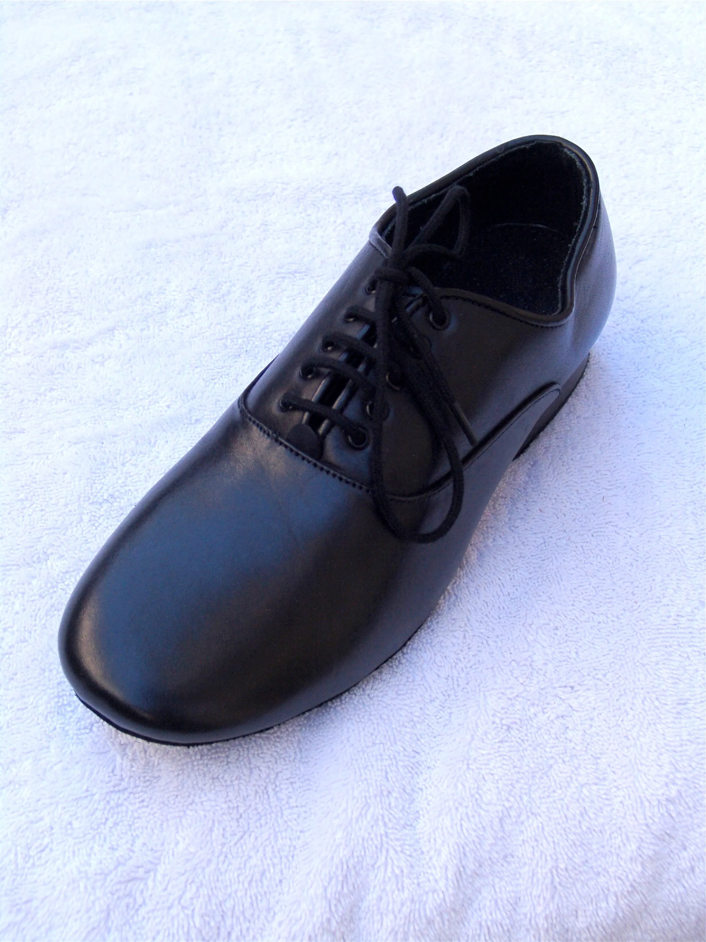 NUG Extra Wide Black Leather Ballroom Shoe