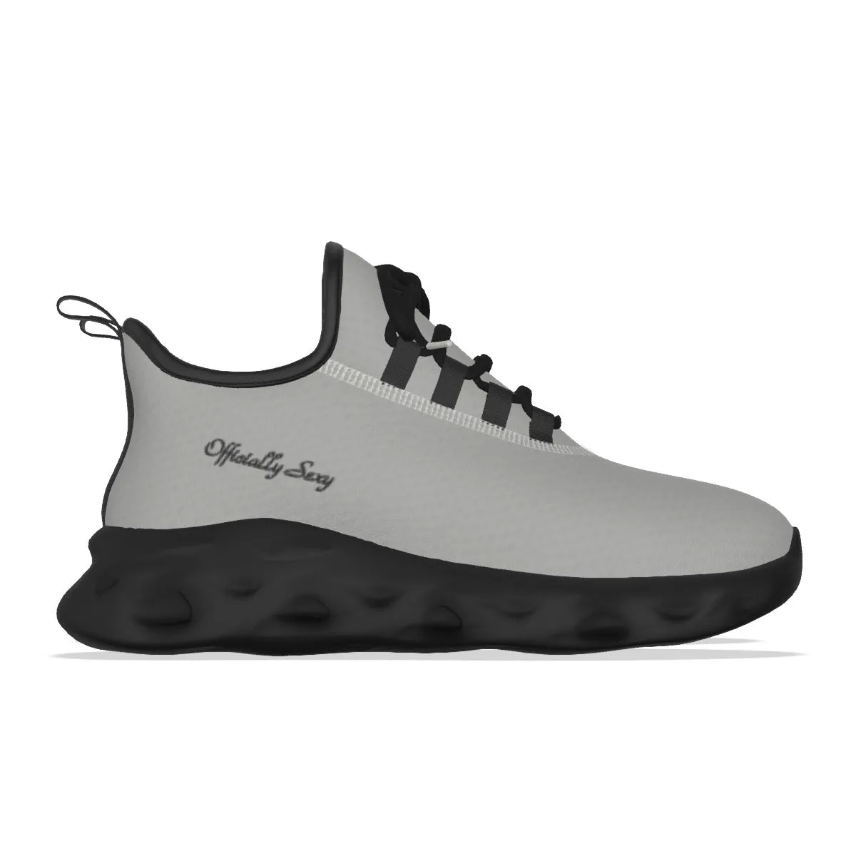 Officially Sexy Light Grey & Black Skyline Women's Light Sports Sneaker