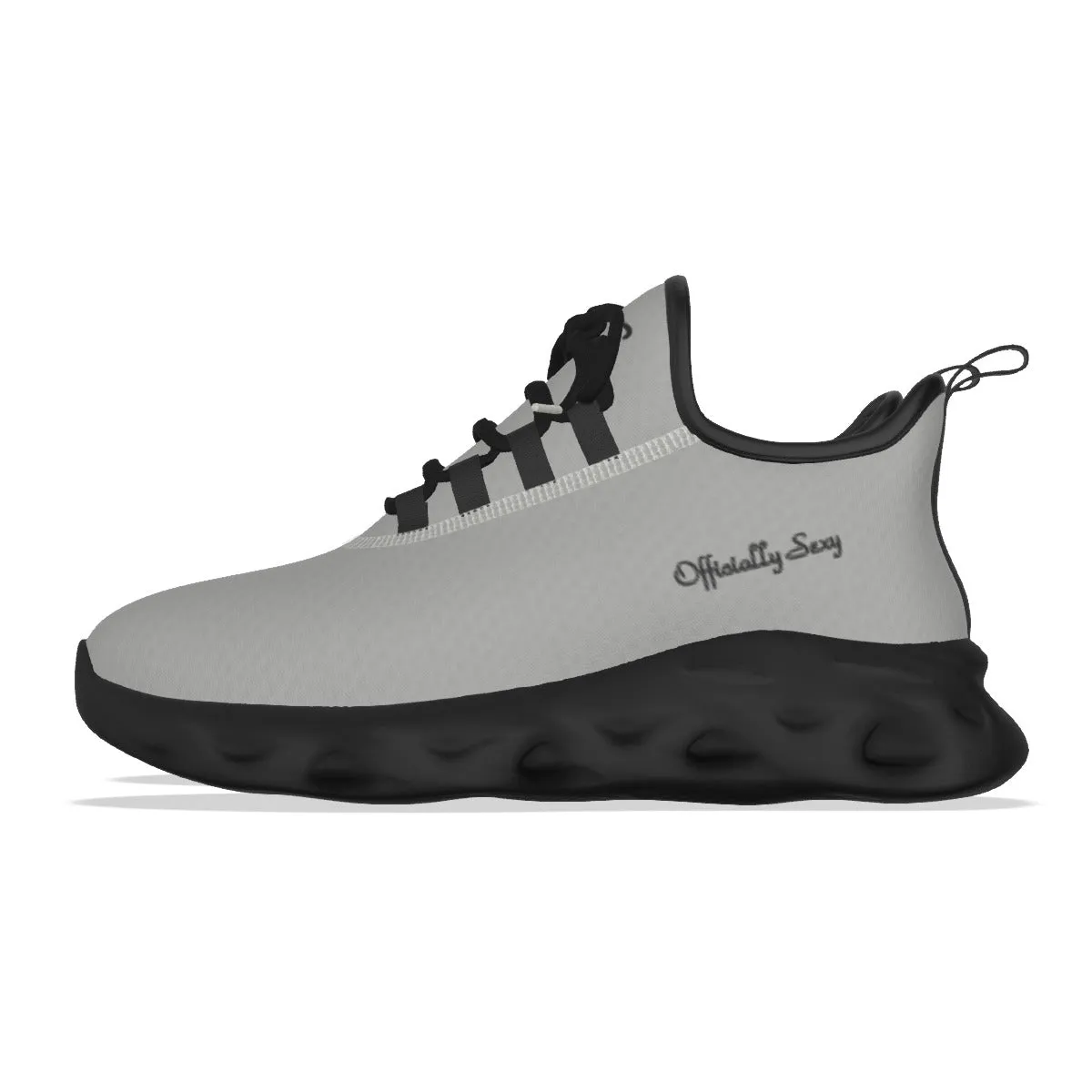 Officially Sexy Light Grey & Black Skyline Women's Light Sports Sneaker