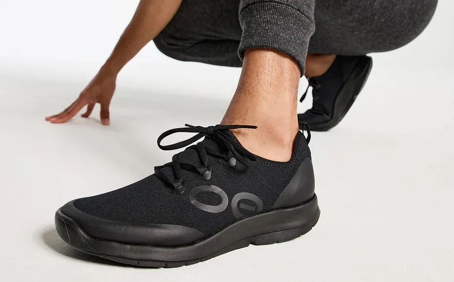OOFOS Men's  OOmg Sport Lace BLACK