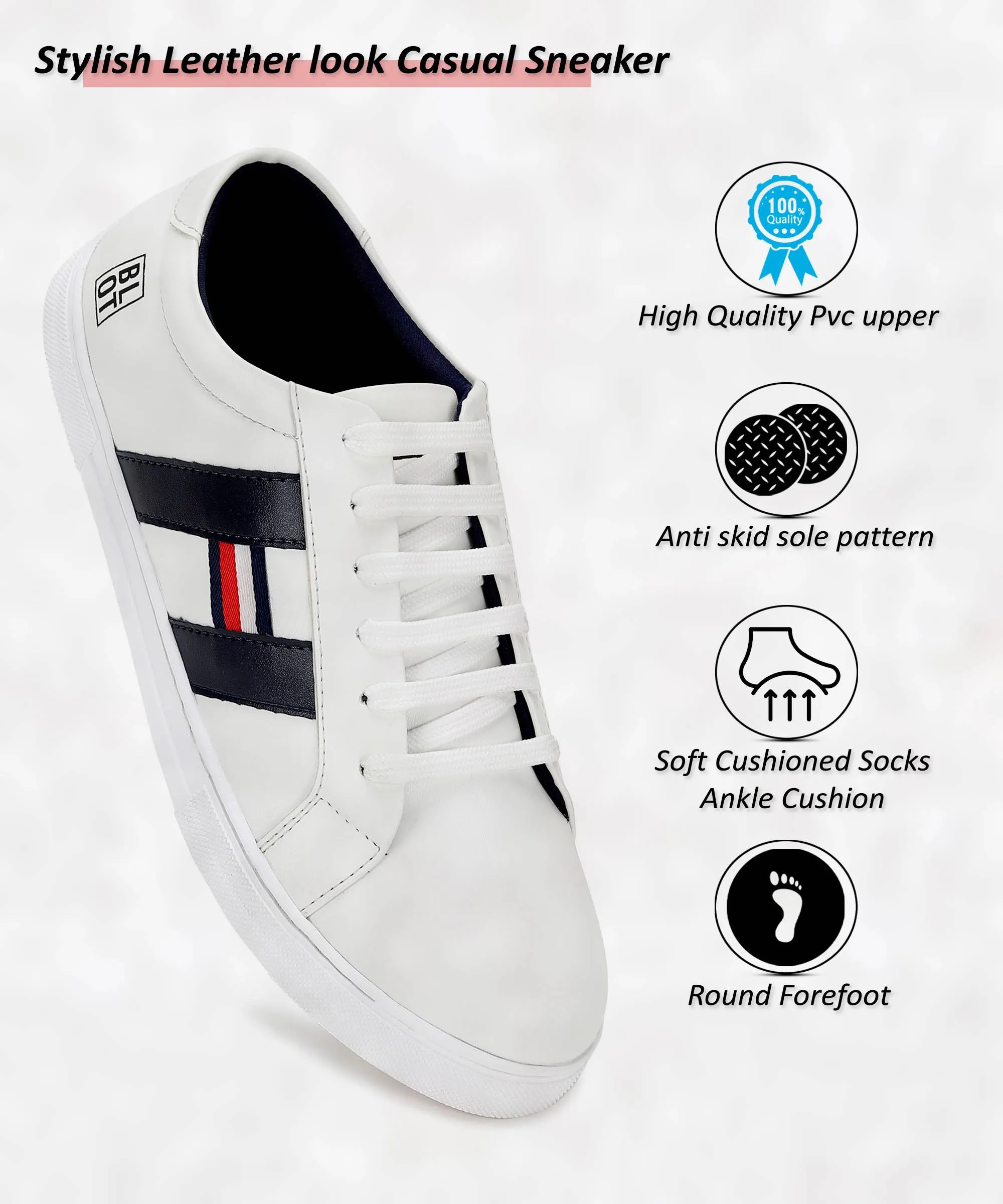 Paragon K1025G Men Walking Shoes | Athletic Shoes with Comfortable Cushioned Sole for Daily Outdoor Use