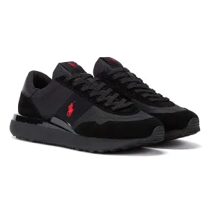 Ralph Lauren Train 89 Triple Mens Black / Red Trainers