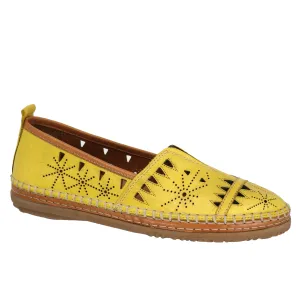 Shoe Max Spring/Summer 2024-S24-Emily Everly Leather Shoes-Yellow