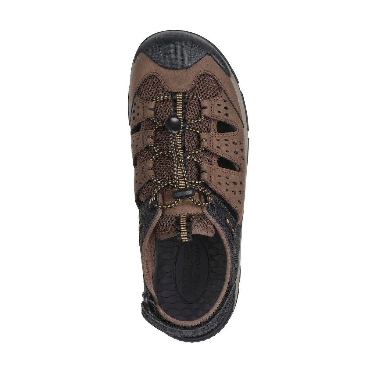 Skechers 205113 Tresmen - Menard Mens Brown Black Vegan  Sandals