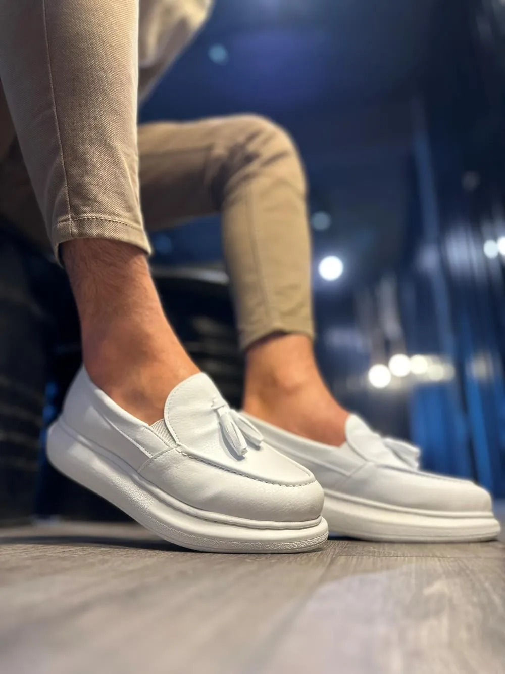 STM Men's Casual Sport Classic Shoes 818 White