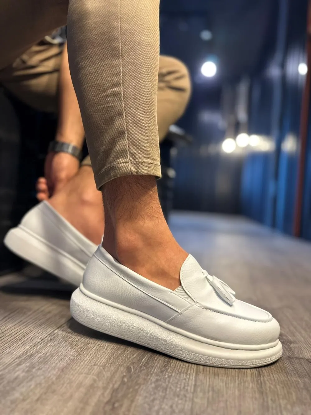 STM Men's Casual Sport Classic Shoes 818 White