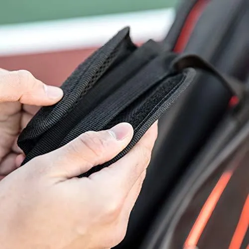 Titan Tennis Racket Bag Pro 6 Racquet | 4 Large Pockets with Padded Inner Core to Protect | Beginner, Intermediate, or Advanced | Bags Designed for Men, Women and Youth