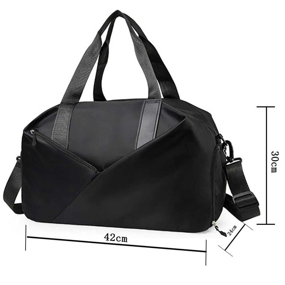 Travel Duffle Bags Portable Luggage Bag-Black