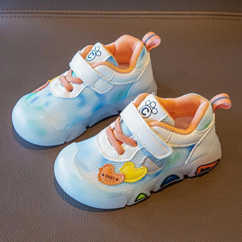 wholesale childrens clothing online Toddler Girl Heart-shape Print Velcro Sport Shoes Wholesale