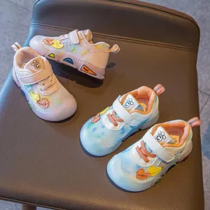 wholesale childrens clothing online Toddler Girl Heart-shape Print Velcro Sport Shoes Wholesale