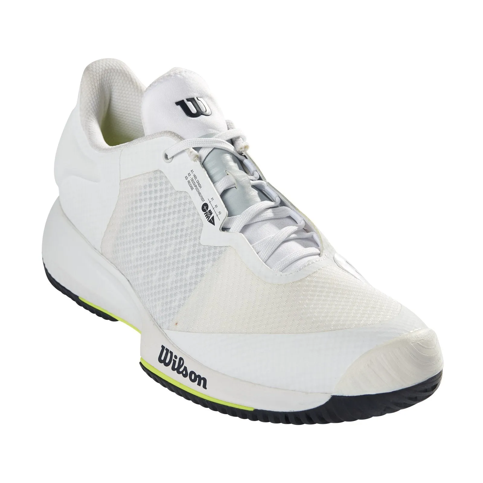 Wilson Mens Kaos Swift Tennis Shoe - Wh/Space/Yellow