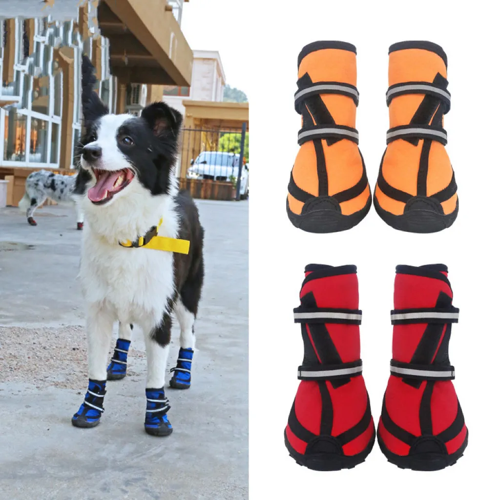 Winter High Boots Velcro for Medium to Large Dogs
