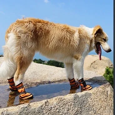 Winter High Boots Velcro for Medium to Large Dogs