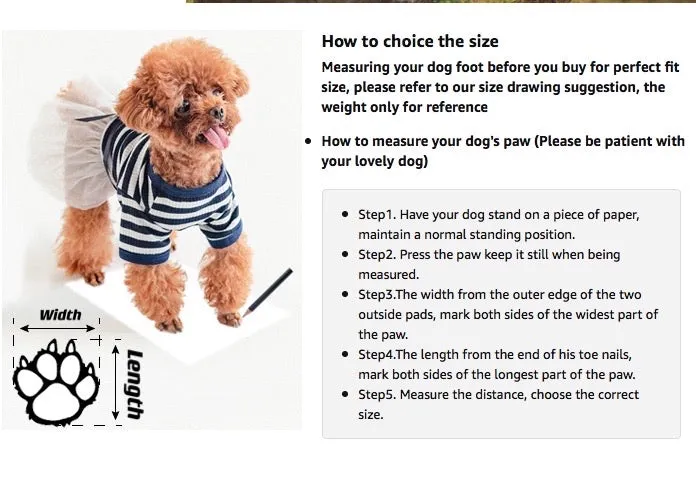 Winter High Boots Velcro for Medium to Large Dogs