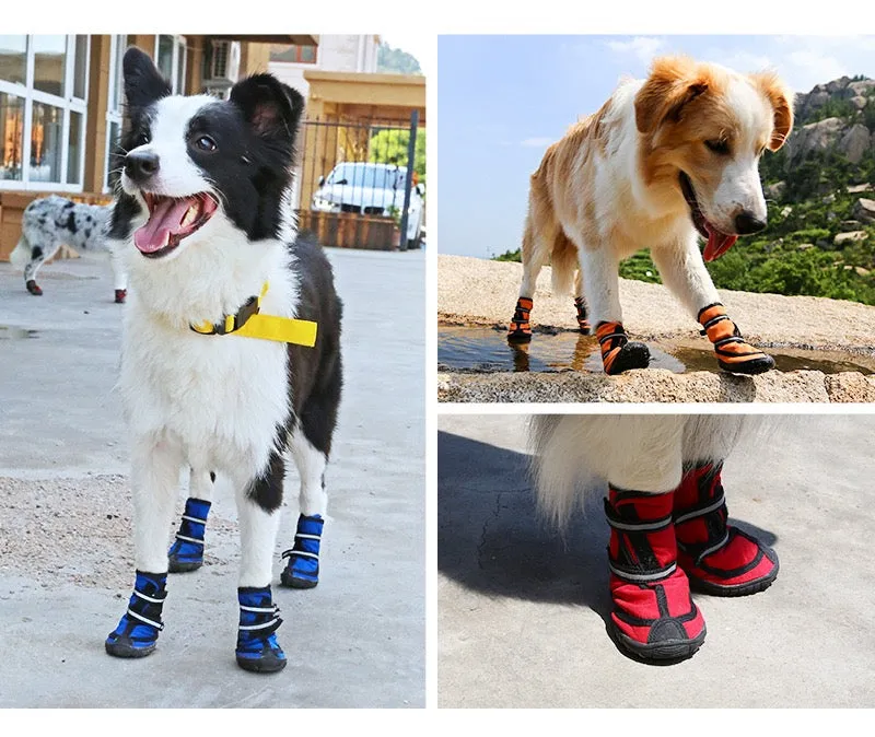 Winter High Boots Velcro for Medium to Large Dogs