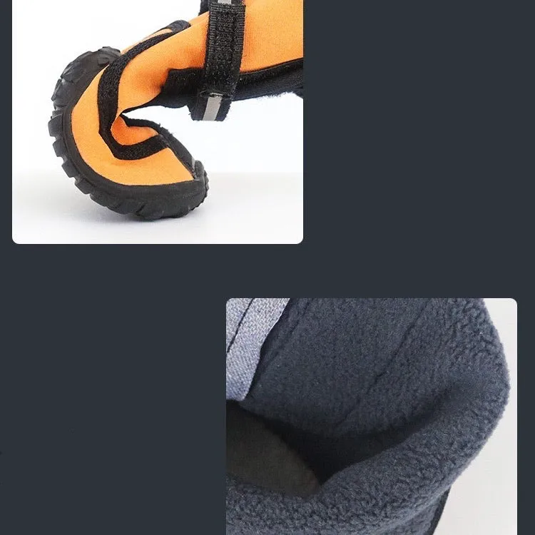 Winter High Boots Velcro for Medium to Large Dogs