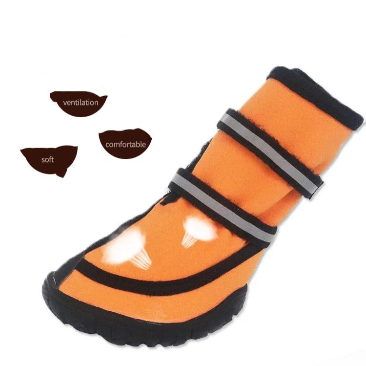 Winter High Boots Velcro for Medium to Large Dogs