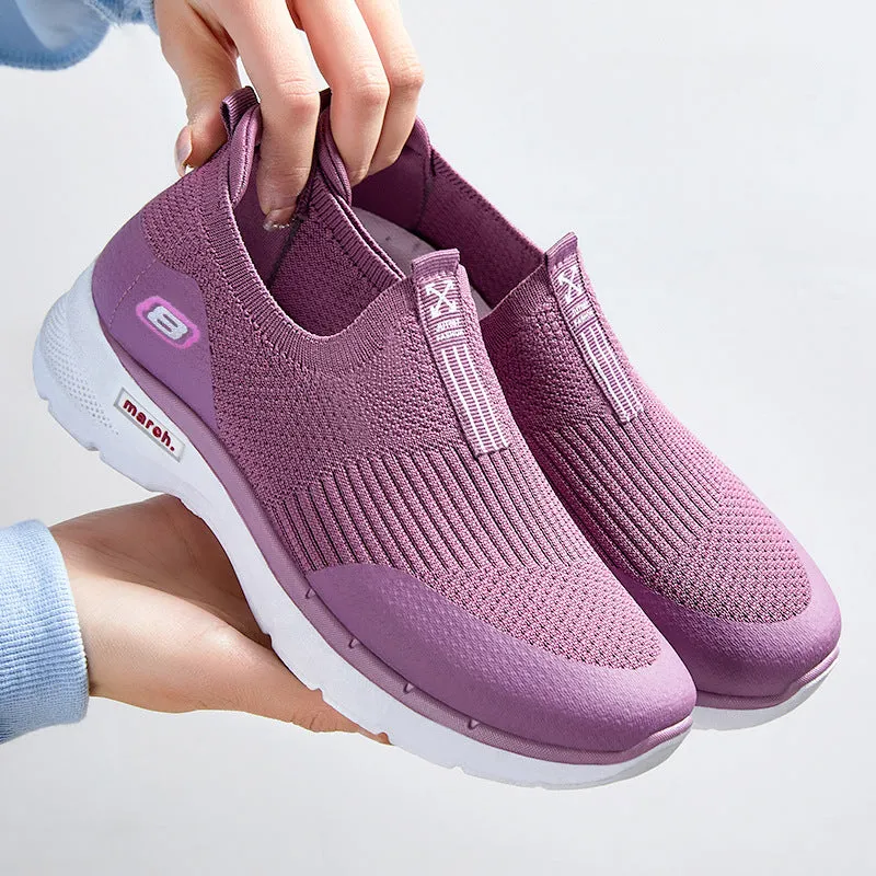 Women's Knit Pull On Sock Running Shoes