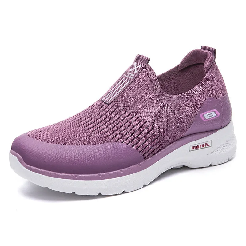 Women's Knit Pull On Sock Running Shoes