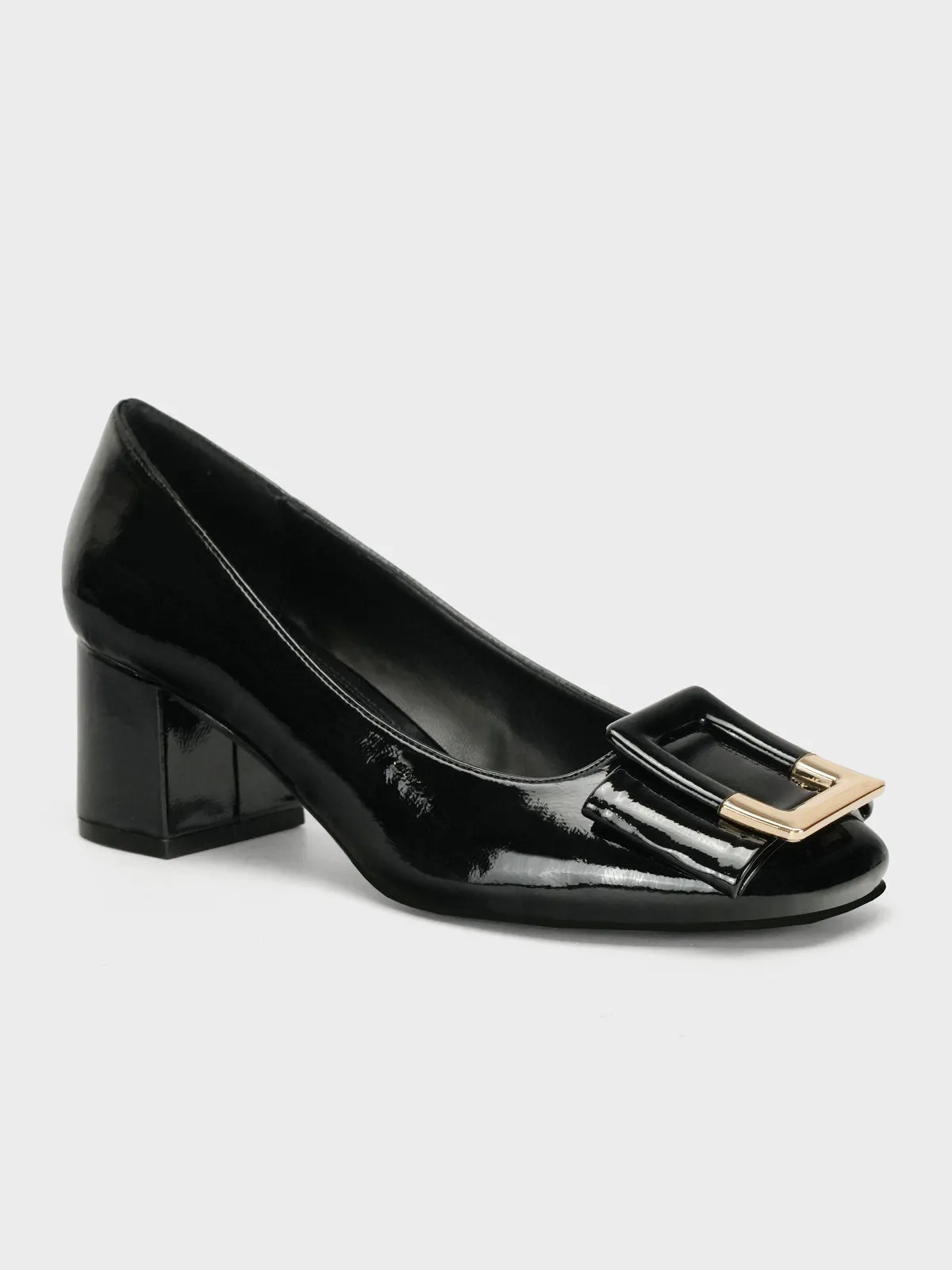 Womens "KAIRO" Chunky Heel Pointy Toe Courts