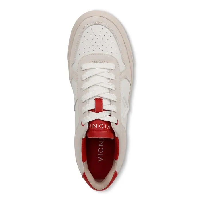 Womens Vionic Kimmie Court in Cream/Red